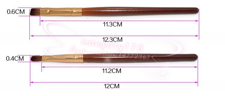 4Pcs set Cosmetic Makeup Brushes Set Eyeshadow brush/eyebrow brush/lip brush/blusher brush 12.7CM with OPP retail packing