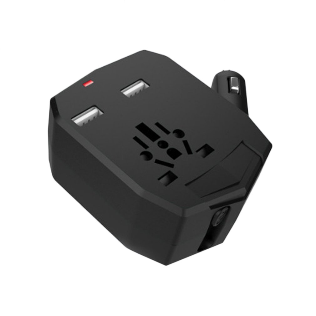 Universal Travel adaptor Car Charger Dual USB Multifunctional Conversion Plug Power Plug Adapter Socket Converter Mobile Phone Charger