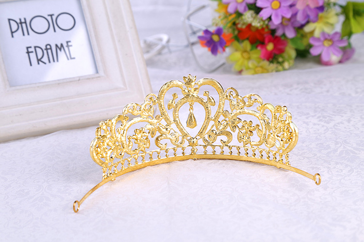 2016 New Fashion Bridal Crown Royal Gold Silver Crystal Wedding Accessories Headband Top Quality Tiara Best Hairwear