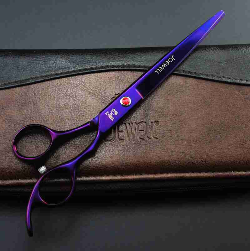 5 colors 7 inch professional hair scissors hair cutting scissors pet hair scissors purple/black/gold/blue/colorful