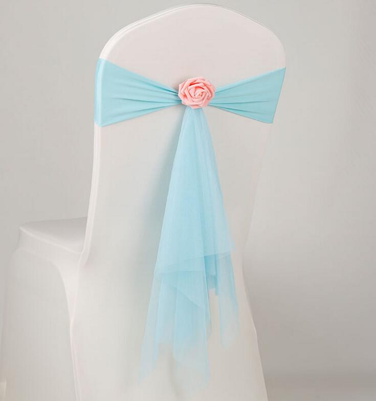 Chair Sash Cover Band Banquet Party Decoration shining wholesale spandex stretch the butterfly chair cover sashes fast delivery WT066