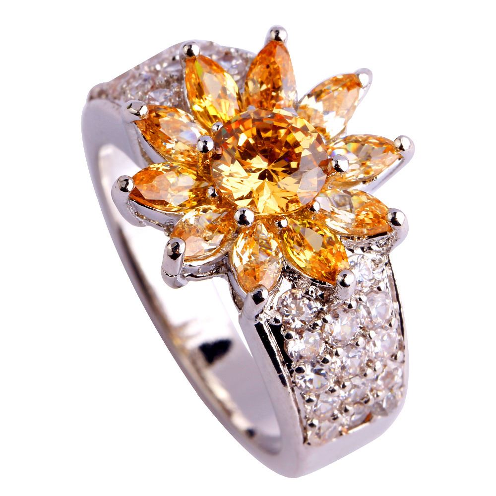 Fashion Jewelry Champagne Morganite HandMade 18K White Gold Plated Silver Ring Size 6 7 8 9Free Shipping Wholesale
Fashion Jewelry Champagne Morganite HandMade 18K White Gold Plated Silver Ring Size 6 7 8 9Free Shipping Wholesale
