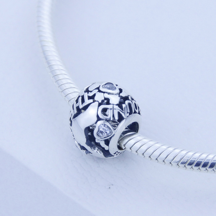 2016 NEW All Around The World Openwork Charm fit for Pandora DIY Original Bracelet 925 Sterling Silver Animal CZ Bead Jewelry 1pc/lot, Black
2016 NEW All Around The World Openwork Charm fit for Pandora DIY Original Bracelet 925 Sterling Silver Animal CZ Bead Jewelry 1pc/lot, Black