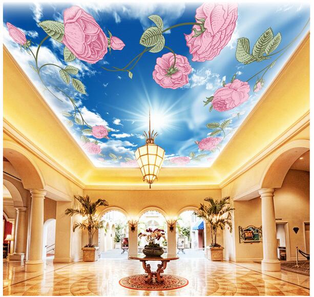 3d wallpaper custom photo non-woven picture The blue sky white cloud of roses 3d wall murals wallpaper ceiling room decoration painting, Picture shows
3d wallpaper custom photo non-woven picture The blue sky white cloud of roses 3d wall murals wallpaper ceiling room decoration painting, Picture shows