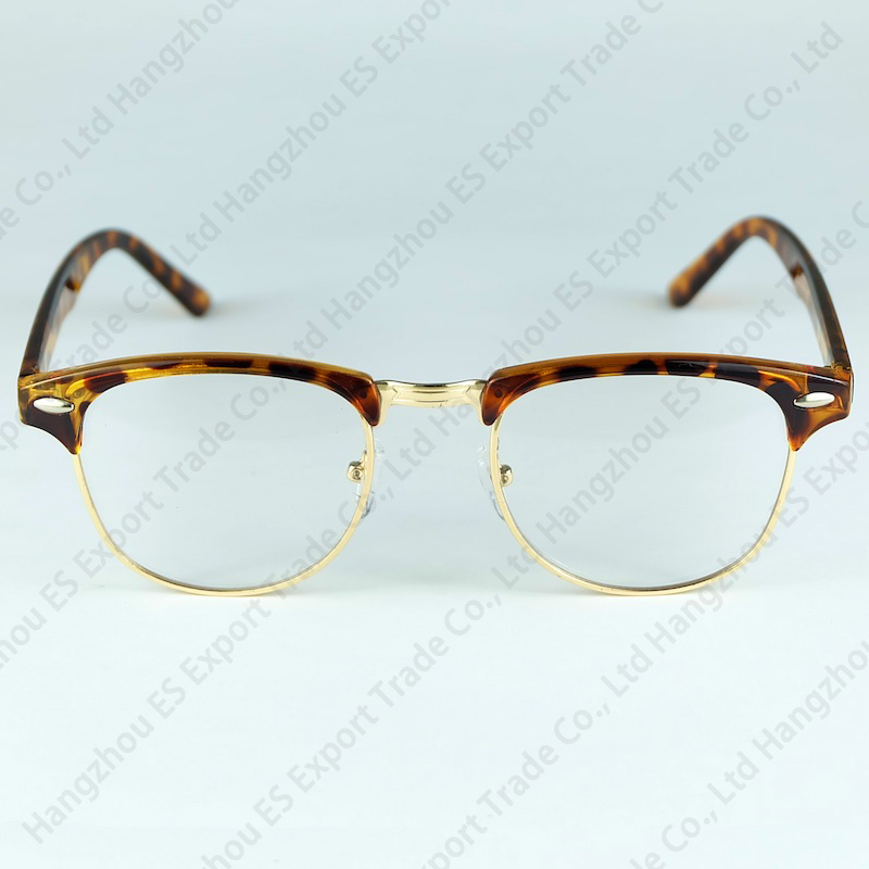 The Classical Half Rim Optical Frame Full Metal Frames With Plastic Movie Stars Favorite Fashion Eyewear No Brand Logo Glasses