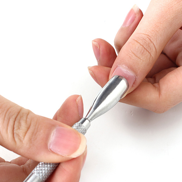 Nail Cuticle Pusher Spoon Scissor Stainless Steel Dead Skin Remover Cutter Nipper Clipper Cut Set Nail Tools 3Pcs/Set