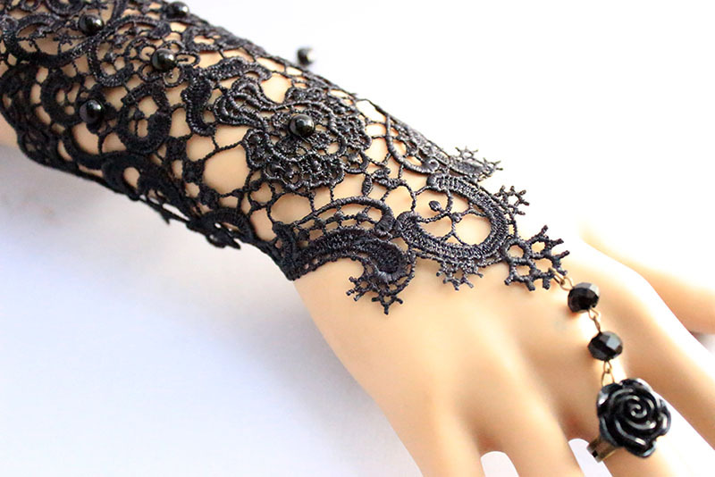 New Long Black Fingerless Evening White Bridal Wedding Gloves in stock Wedding Accessories Party Glove