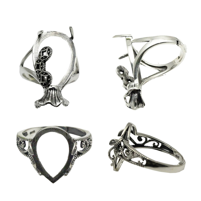 Beadsnice Pear Cut Sterling Silver Ring Setting Vintage Style Blank Ring Base Thailand Silver Rings Handmade Jewelry Material ID 34075
Beadsnice Pear Cut Sterling Silver Ring Setting Vintage Style Blank Ring Base Thailand Silver Rings Handmade Jewelry Material ID 34075