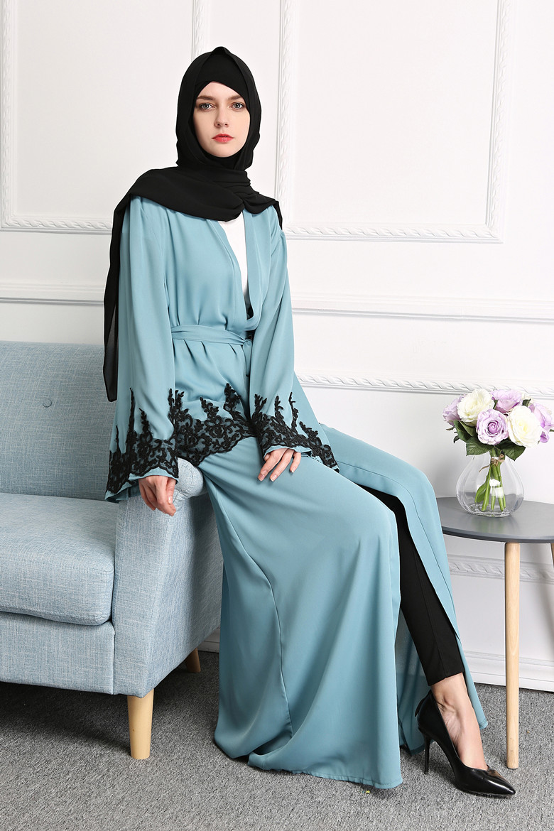 New Design Muslim Women Long Sleeve Maxi Cardigan Islamic Lace Abaya Kaftan Caftan Dress S-2XL Robes
New Design Muslim Women Long Sleeve Maxi Cardigan Islamic Lace Abaya Kaftan Caftan Dress S-2XL Robes