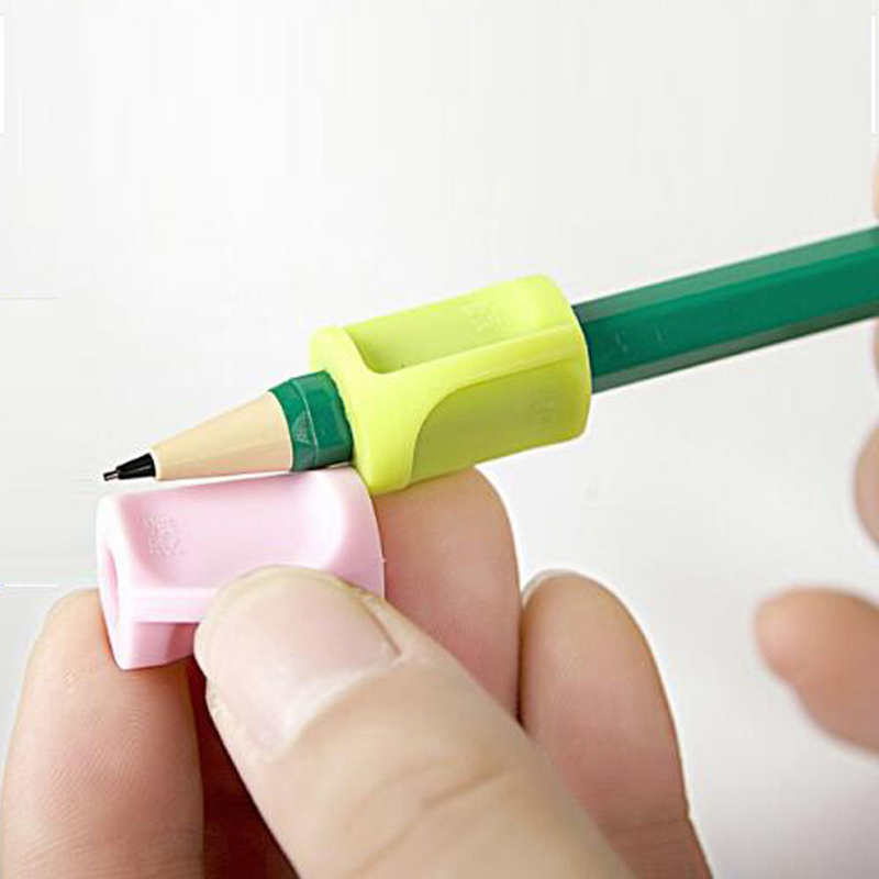 Free Shipping 3pcs Learning Partner Children Students Pencil Holding Practise Device for Correcting Pen Holder Postures Grip Papelaria
