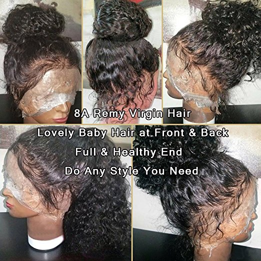 kinky Curly Human Hair Wigs For Black Women 360 Lace Frontal Wig Pre Plucked Natural Hairline braid ponytail hairstyle (14inch 130% diva1