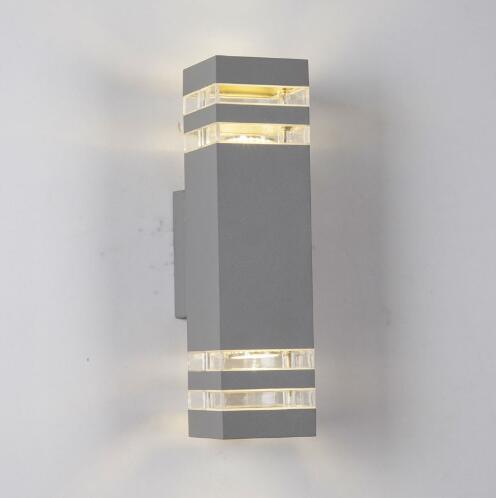 Outdoor Waterproof E27 LED Wall Lamp Porch Lights Up and Down Dual-Head Aluminum Light for Garden Yard Corridor Balcony