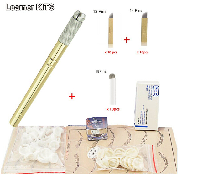 Wholesale-Eyebrow kit permanent makeup machine tattoo eyebrow tattoo microblading pen kits with 30pcs needle blade for learner use
Wholesale-Eyebrow kit permanent makeup machine tattoo eyebrow tattoo microblading pen kits with 30pcs needle blade for learner use