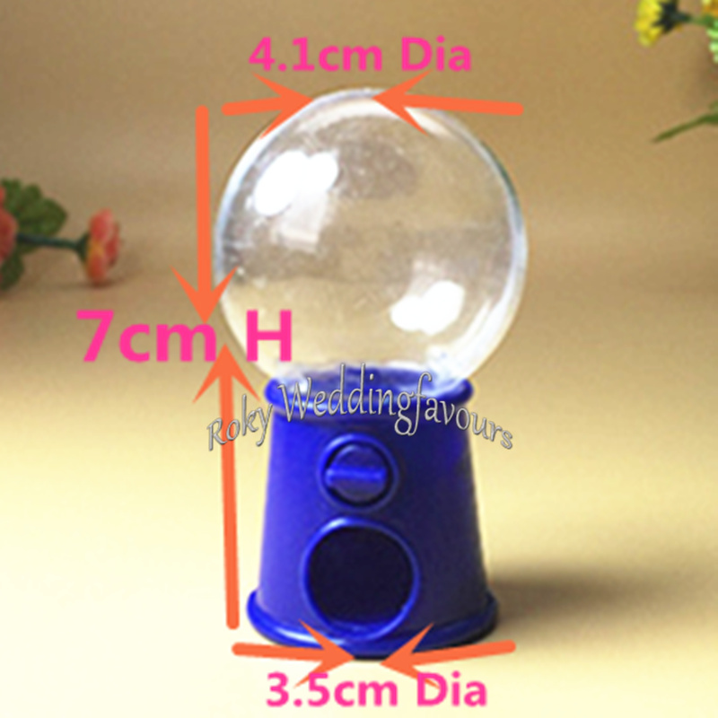 12PCS Cute Mini Candy Gumball Dispenser Kids Toy Vending Machine Saving Coin Bank Sweet Table Decors5938744