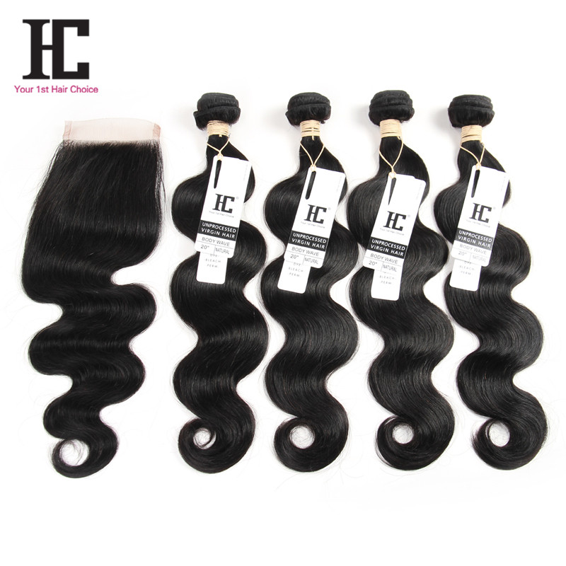 Grade 7A Virgin Brazilian Body Wave HC Hair 4PCS Brazilian Body Wave Human Hair Bundle With Lace Closure, Natural color
Grade 7A Virgin Brazilian Body Wave HC Hair 4PCS Brazilian Body Wave Human Hair Bundle With Lace Closure, Natural color
