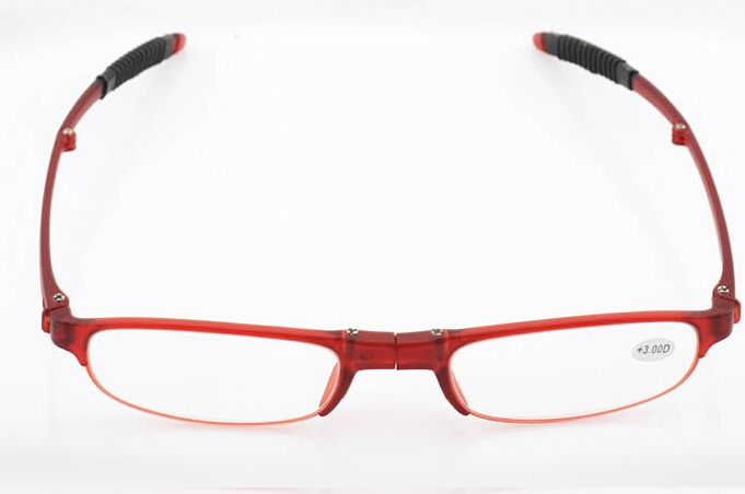 2016 Big discount Portable Folding TR90 Frame Resin lens Reading Glasses UV-Protection for Elder Reader with Box