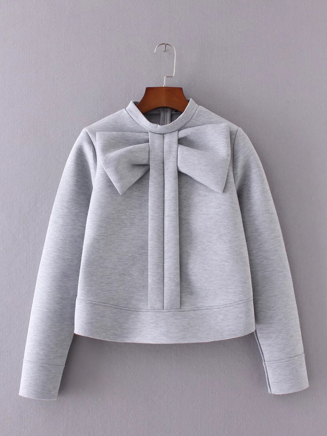 Wholesale- YD-50-8251 and the wind fall fashion new bow collar sleeve head space cotton casual, Dark grey
Wholesale- YD-50-8251 and the wind fall fashion new bow collar sleeve head space cotton casual, Dark grey