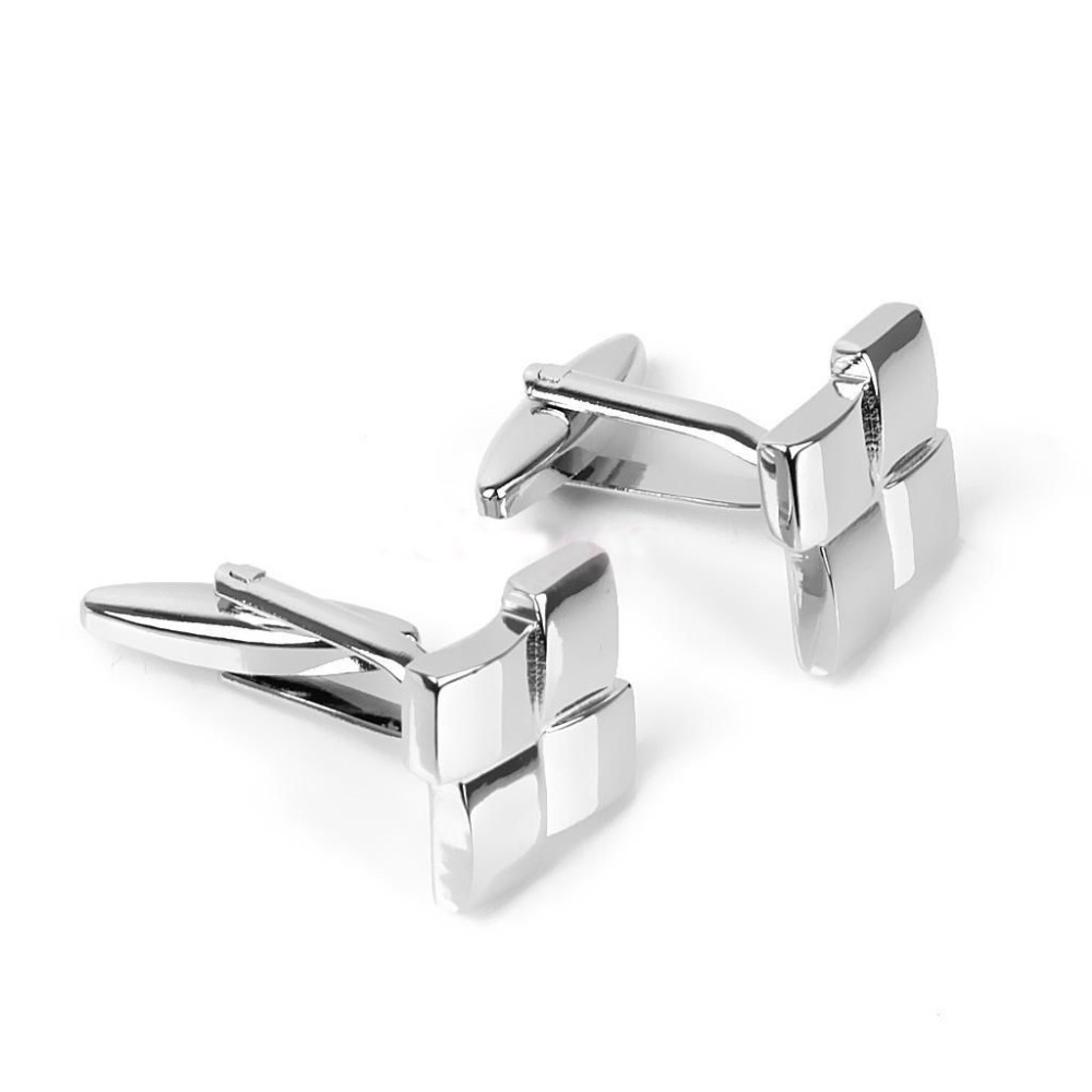 Brand French Shirt Men Jewelry Geometric Unique Wedding Groom Men Cuff Links Business Men039s Silver Cufflinks Jewelry