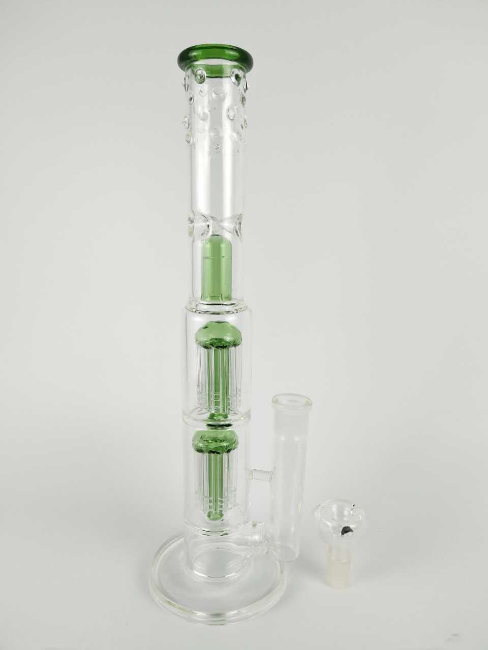 Grace Glass Bong "Spoiled Green/black Speranza" double tree perc dome percolator water pipe 18mm bowl big waterpipe 15"
Grace Glass Bong "Spoiled Green/black Speranza" double tree perc dome percolator water pipe 18mm bowl big waterpipe 15"