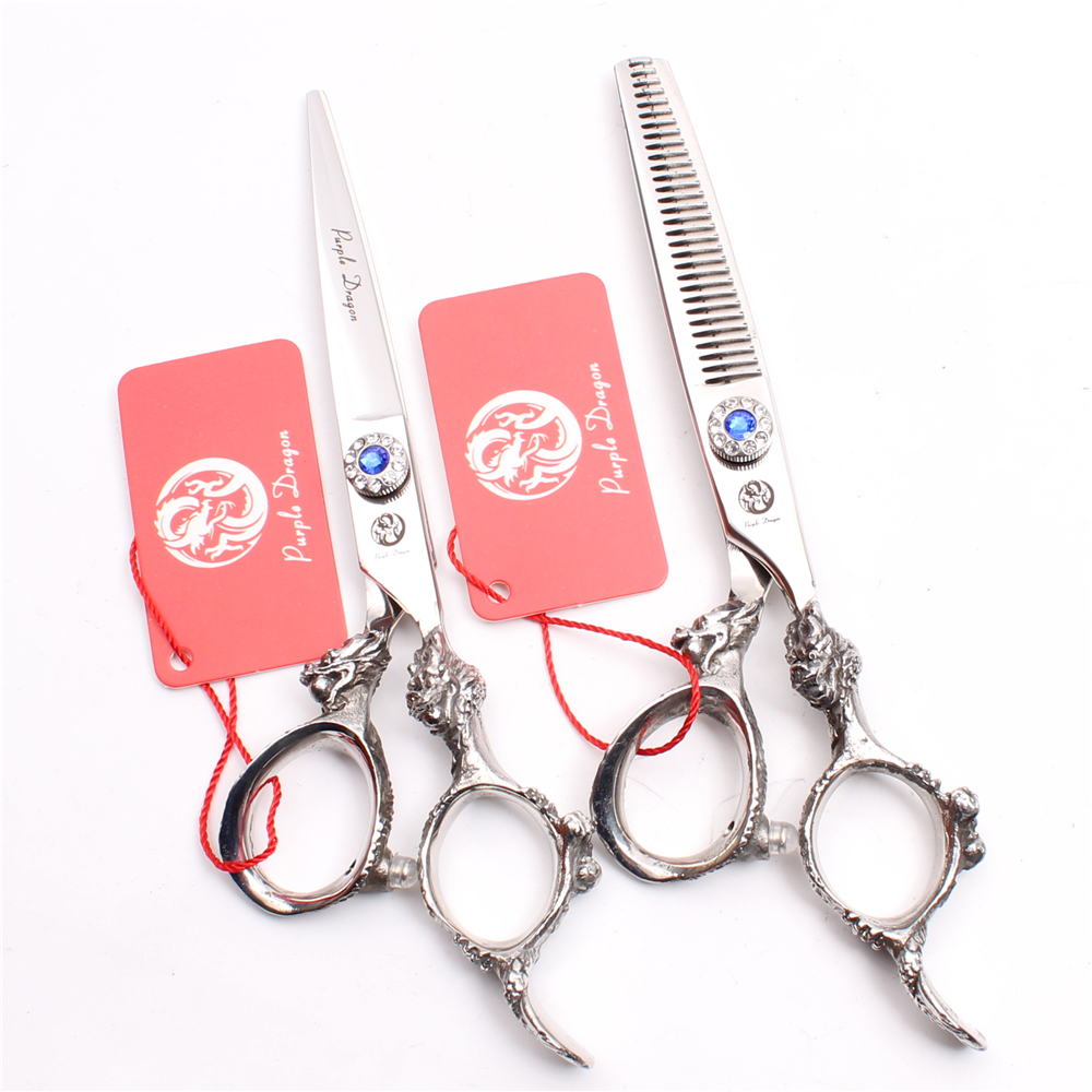 Z9004 6" Japan 440C Purple Dragon Professional Human Hair Scissors Barbers' Hairdressing Shears Cutting Thinning Scissors Salon Style Tools
Z9004 6" Japan 440C Purple Dragon Professional Human Hair Scissors Barbers' Hairdressing Shears Cutting Thinning Scissors Salon Style Tools