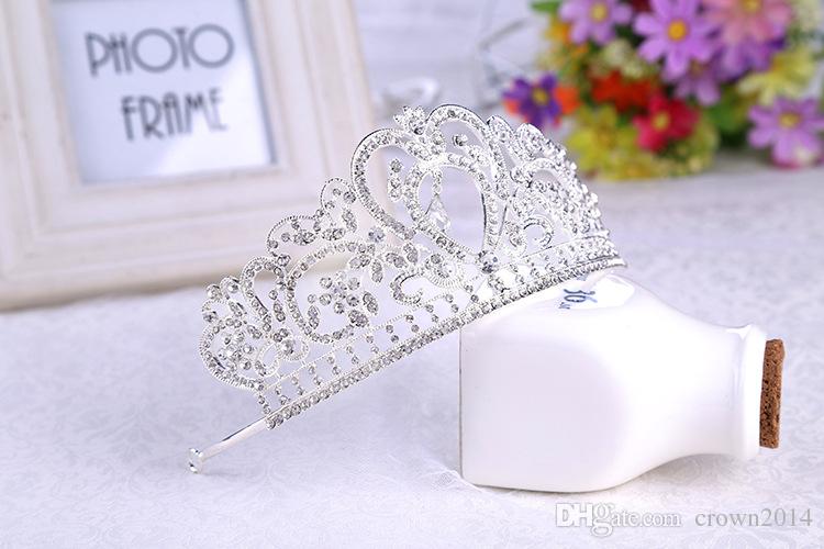 Bling Beaded Crystals Wedding Crowns 2022 Headpieces Bridal Diamond Jewelry Rhinestone Headband Hair Crown Accessories Party Tiara