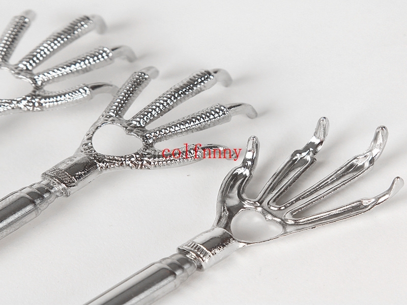 100PCS/lot Fast Shipping Convenient Claw Telescopic Ultimate Stainless Steel Back Scratcher extendible From 22 to 59cm