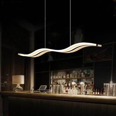 S type Modern LED Acylic Pendant Light for living room Wave Acrylic pendant lamp dinning room Pendant Lighting AC85~265V Chandelier