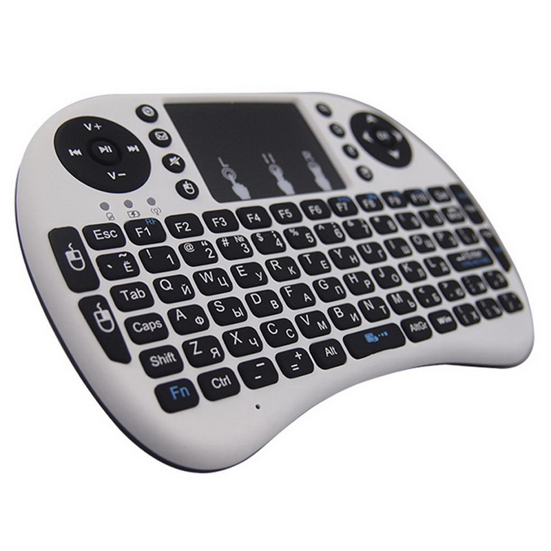 Rii I8 Wireless English keyboard with Touchpad 2.4G Multi-Media Fly Air Mouse Remote Control For PC/Andriod TV Box/Xbox360 Built-in lithium-ion batter