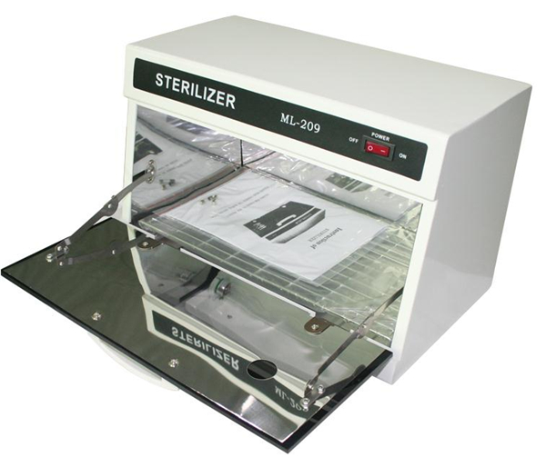 Sterilizer Nail Salon Tools Disinfection Cabinet UV Ultraviolet Disinfection Cabinet AW 8L UV Tool Sterilizer Cabinet Timer Sterilization