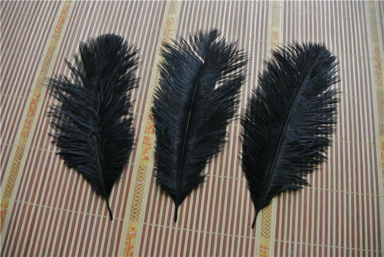 50pcs black Ostrich Feather Plume for Wedding centerpiece christmas feather wedding home festive table decor party supply5789213