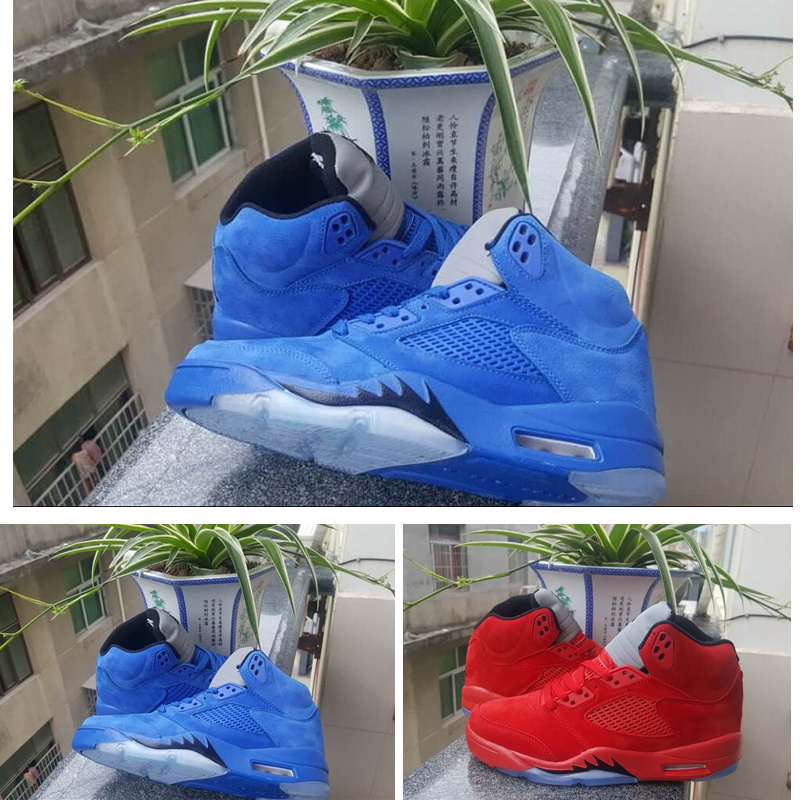 5s Men Raging Bull Red Suede V 5 Basketball shoes Women flight Suit University red/black Blue Sneaker size 36-47
5s Men Raging Bull Red Suede V 5 Basketball shoes Women flight Suit University red/black Blue Sneaker size 36-47