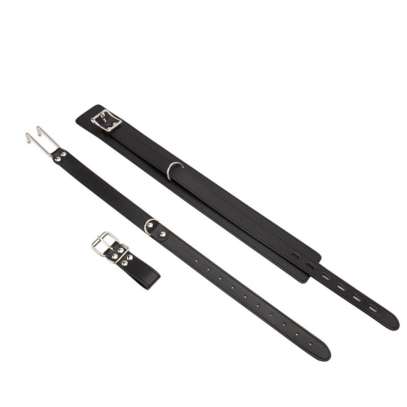 PU Leather Sex Slave Collar with Nose Hook, Fetish Bondage Restraints, Sex Products Adult Games Erotic Toys Sex Toys for Couples 0701