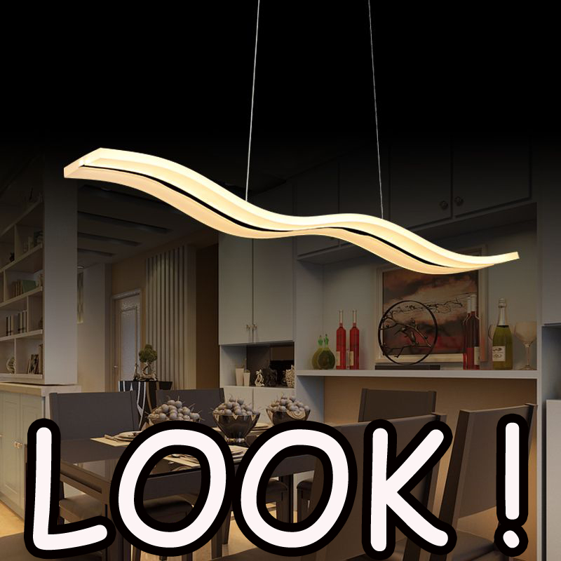 S type Modern LED Acylic Pendant Light for living room Wave Acrylic pendant lamp dinning room Pendant Lighting AC85~265V Chandelier