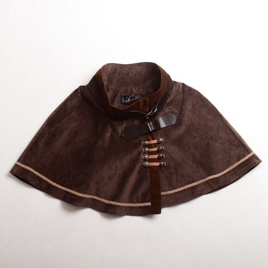 Gothic Punk Lolita Cape Girls Blue/Brown Vintage Capelet Embroidery Cosplay Suede Fabric Outwear High Quality
Gothic Punk Lolita Cape Girls Blue/Brown Vintage Capelet Embroidery Cosplay Suede Fabric Outwear High Quality