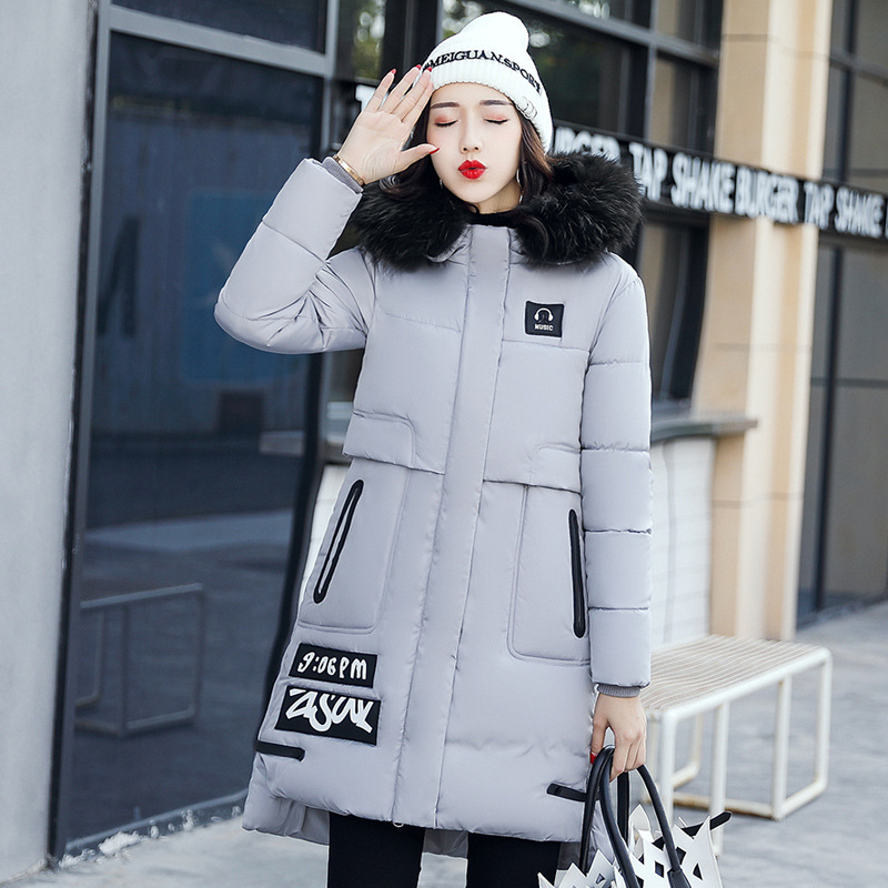 2017 Winter Jacket New Fashion Women Down jacket Slim Large size Hooded Jacket Students Women Thick Warm Cotton Outwear x171119