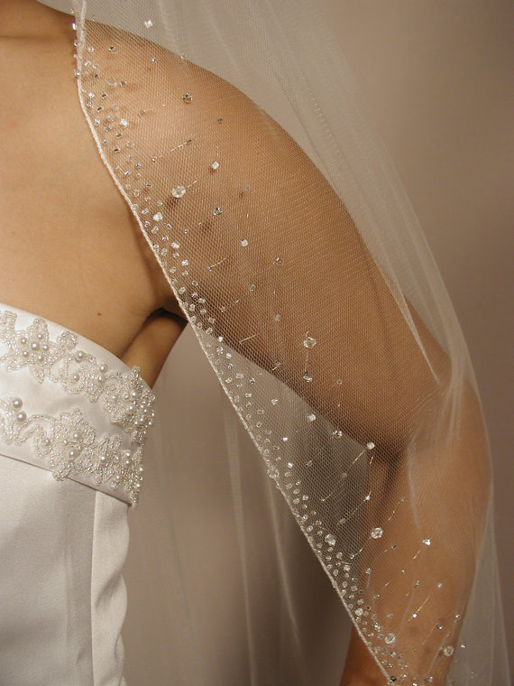 Meidingqianna New Best Selling Luxury Real Image Bridal Veils One Layer Elbow Length Veil With Crystal Rhinestones Tulle Wedding Veils, White
Meidingqianna New Best Selling Luxury Real Image Bridal Veils One Layer Elbow Length Veil With Crystal Rhinestones Tulle Wedding Veils, White