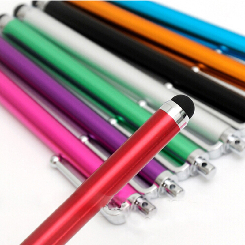 50pcs/lot Aluminum Metal Stylus Touch Screen Pen for Mobile Phone Tablet School Office Supplies Novelty Pens Promotional Pens Papelaria