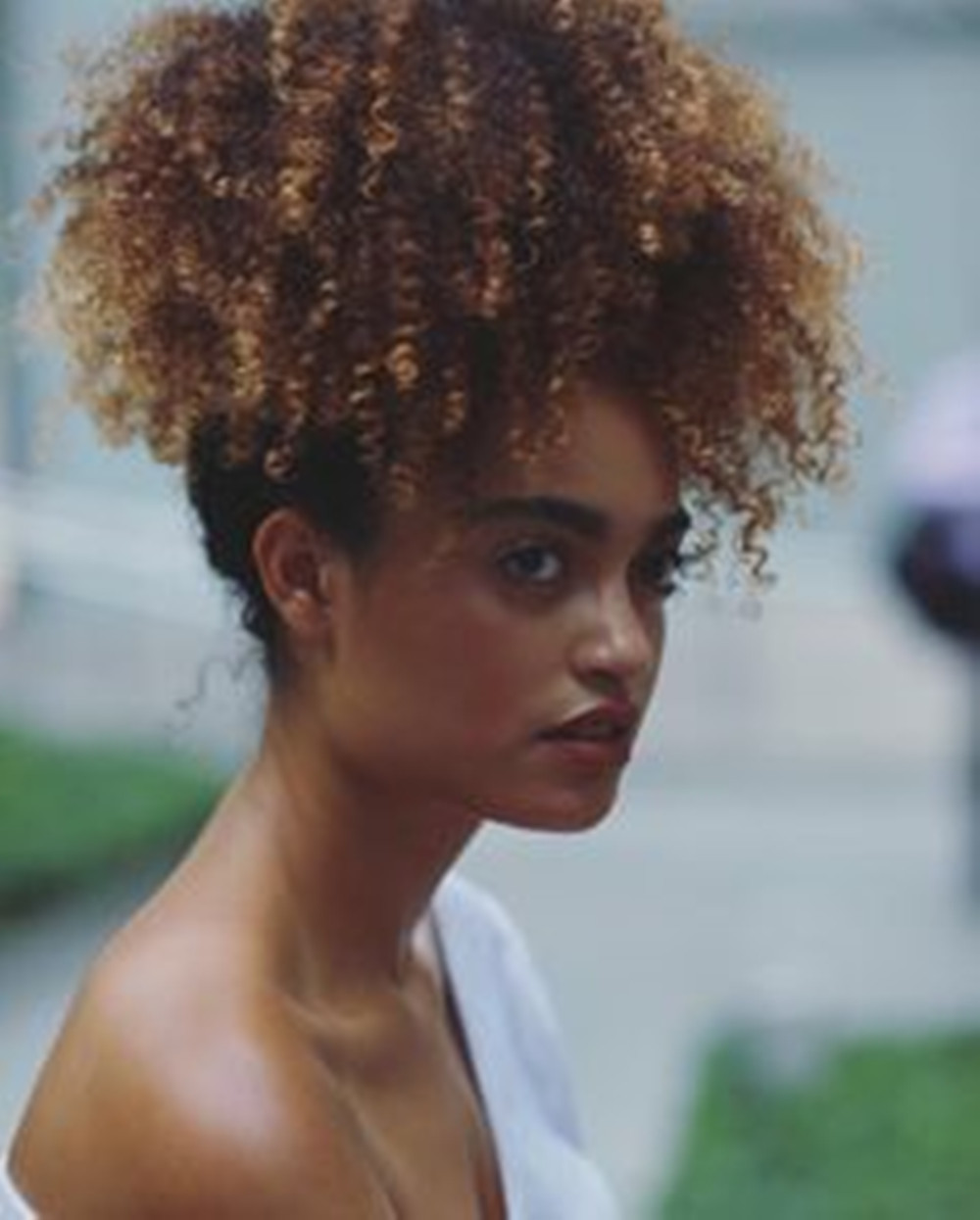 Natural brown hair puff afro kinky curly drawstring ponytail for black women afro ponytail hair extension