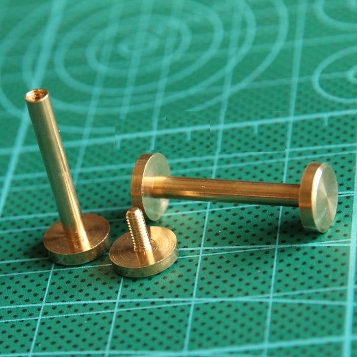 height 22mm wallet bag screw energy saving brass belt Rivet diy handmade leather car key case fastener hardware part