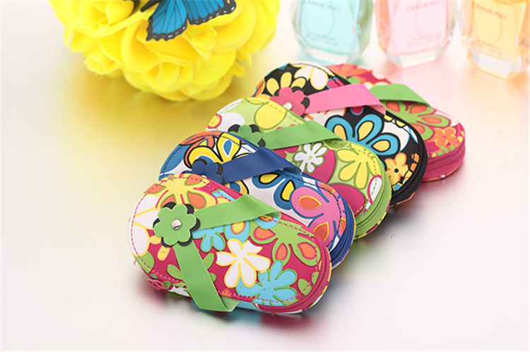 New Cartoon Flower Slipper Case Nail Tool Kit 7pcs/set Stainless Steel Scissors Manicure Tools High Quality 2926