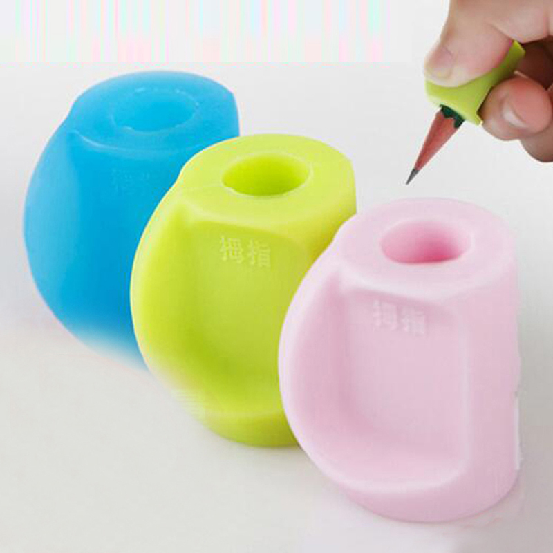 Free Shipping 3pcs Learning Partner Children Students Pencil Holding Practise Device for Correcting Pen Holder Postures Grip Papelaria