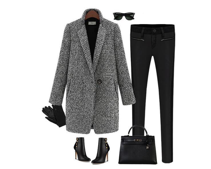 New women's Clothing high-grade cloth thickening long-sleeved overcoat cultivate morality Autumn winter Dust coat clothes gifts 1pcs