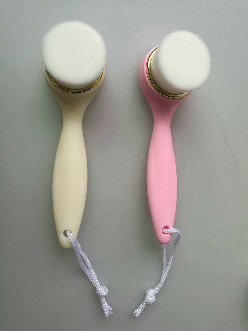 20 pcs facial cleaning brush mekup brush with long handle and PBT soft hair black head cleaning brush DHL free