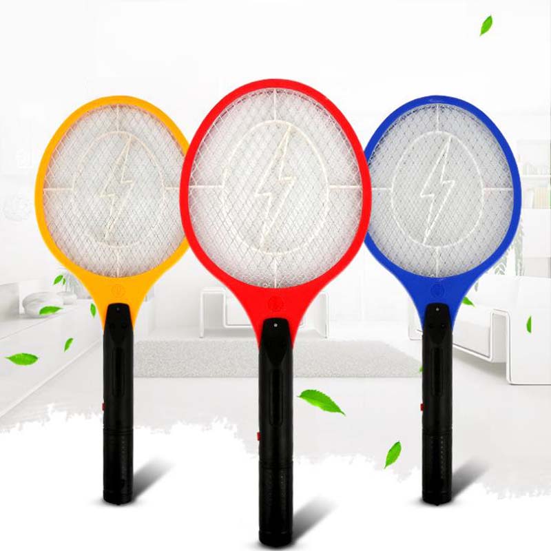 

3 Layers Net Dry Cell Hand Racket Electric Swatter Home Garden Pest Control Insect Bug Bat Wasp Zapper Fly Mosquito Killer