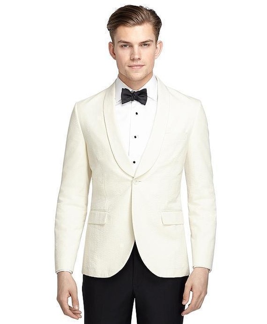 New Arrival One Button Ivory Groom Tuxedos Groomsmen Shawl Lapel Best Man Wedding Prom Dinner Suits (Jacket+Pants+Bow Tie) K17, White
New Arrival One Button Ivory Groom Tuxedos Groomsmen Shawl Lapel Best Man Wedding Prom Dinner Suits (Jacket+Pants+Bow Tie) K17, White