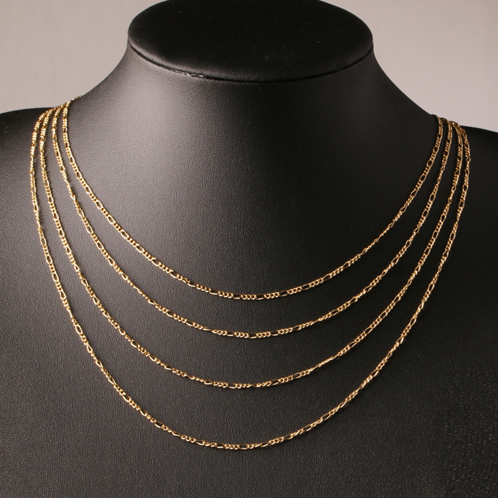Fashion 18K gold plated and 925 sterling silver plated 2mm Wide Heavy Figaro Necklace Women Chains Men's
Fashion 18K gold plated and 925 sterling silver plated 2mm Wide Heavy Figaro Necklace Women Chains Men's