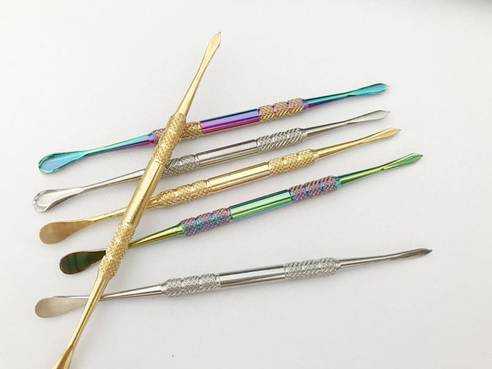 Rainbow Gold SS Color Wax Dabber Tool with Stainless Steel dab tools for glass globe tank
Rainbow Gold SS Color Wax Dabber Tool with Stainless Steel dab tools for glass globe tank