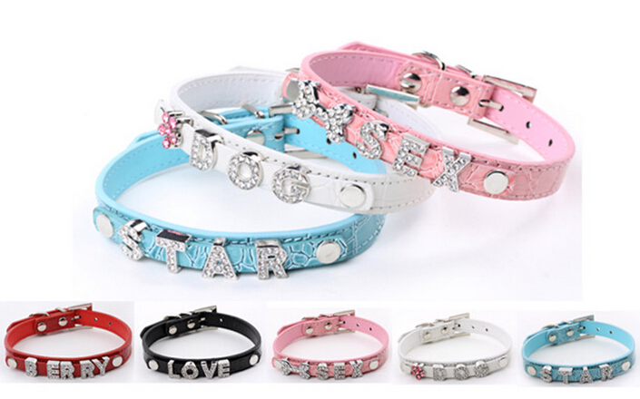 20PCS/lot 5Colors PU Leather Crocodile Skin Pet Cat Dog Collar With Slide Bar Fit for 10mm diy slide letter & slide charm
20PCS/lot 5Colors PU Leather Crocodile Skin Pet Cat Dog Collar With Slide Bar Fit for 10mm diy slide letter & slide charm