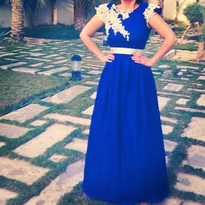 Hot Sale Blue A Line Prom Dress 2017 Sexy O Neck Appliques Lace Satin Dubai Prom Dress Saudi Arabic Vestidos De Fiesta, Royal blue
Hot Sale Blue A Line Prom Dress 2017 Sexy O Neck Appliques Lace Satin Dubai Prom Dress Saudi Arabic Vestidos De Fiesta, Royal blue