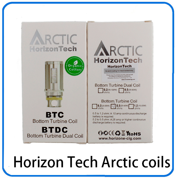 Horizon Tech Arctic atomizer Sub ohm BTC Coil and BTDC coil 0.2 0.5 1.2ohm coils for arctic atomizers tanks 0202035
Horizon Tech Arctic atomizer Sub ohm BTC Coil and BTDC coil 0.2 0.5 1.2ohm coils for arctic atomizers tanks 0202035